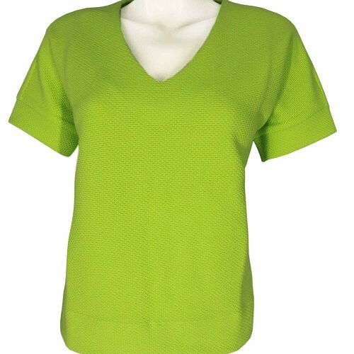 Ladies Sleeveless V-Neck Sweater with Design Rib