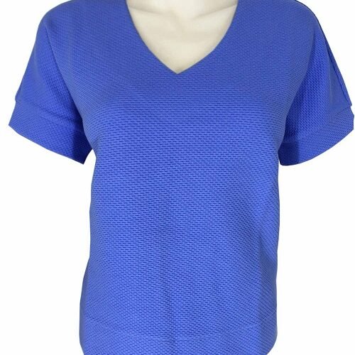 Ladies Sleeveless V-Neck Sweater with Design Rib
