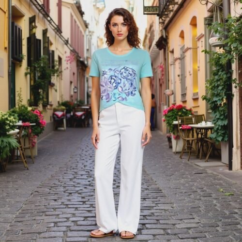 Ladies Short Sleeve T-Shirt (Crew Neck)