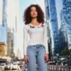 Ladies Long Sleeve T Shirt 83889 2