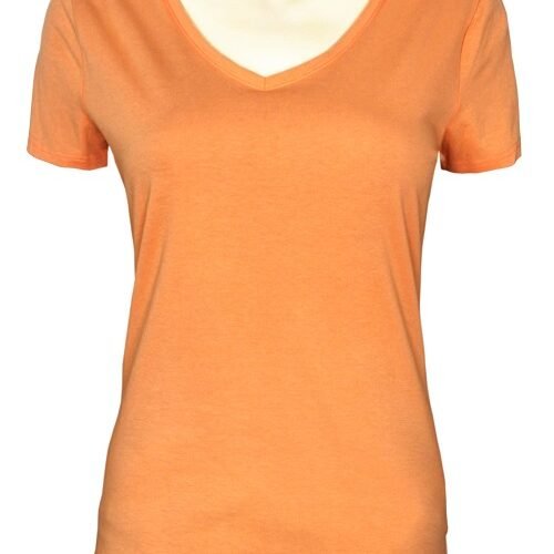 Ladies Short Sleeve V-Shirt (Crew Neck)