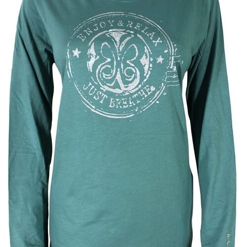 Women's Long Sleeve Long T-Shirt (Crew Neck)