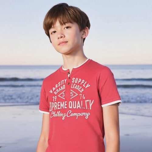 Kid's Short Sleeve Serafino 512