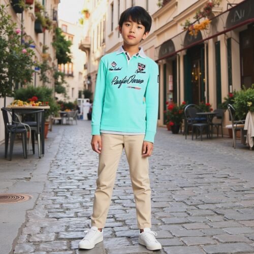 Kid's Long Sleeve Rugby Polo 703