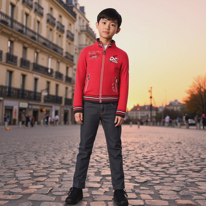 Kid's Long Sleeve Sweat Jacket