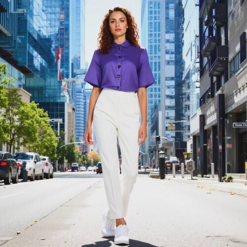 Ladies 3/4 Sleeve Blouse