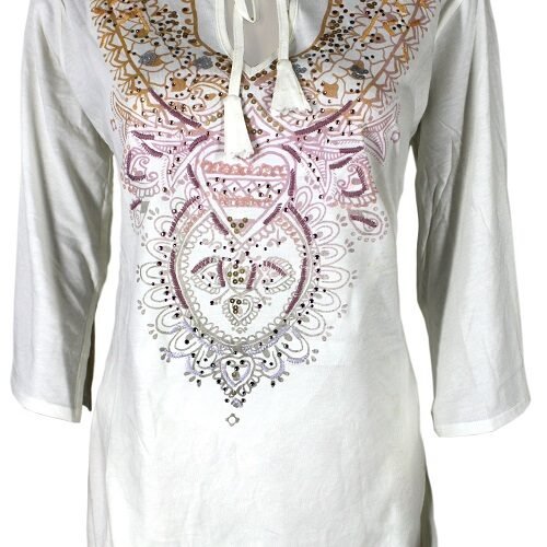 Womens Half Sleeve Long T Shirt 199396 e1756876054730