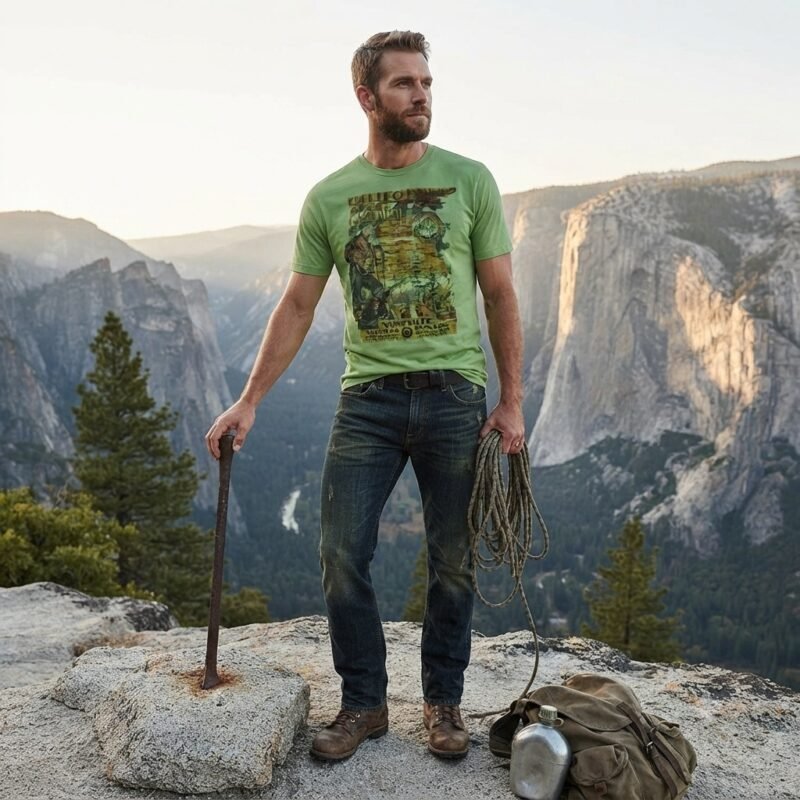 Men's Short Sleeve T-Shirt (Crew Neck) — Style NECK-6