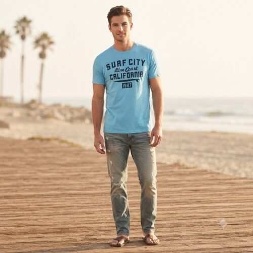 Men’s Short Sleeve T-Shirt (Crew Neck) — Men's Bangladesh sourcing