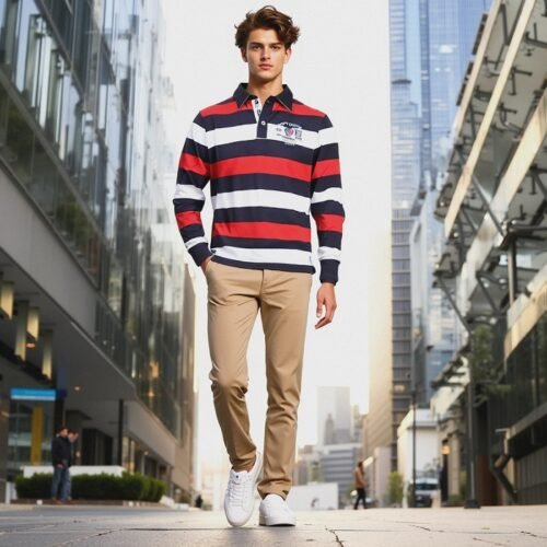 Men's Long Sleeve Polo Shirt