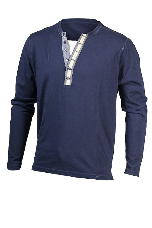 Men's Long Sleeve Serafino