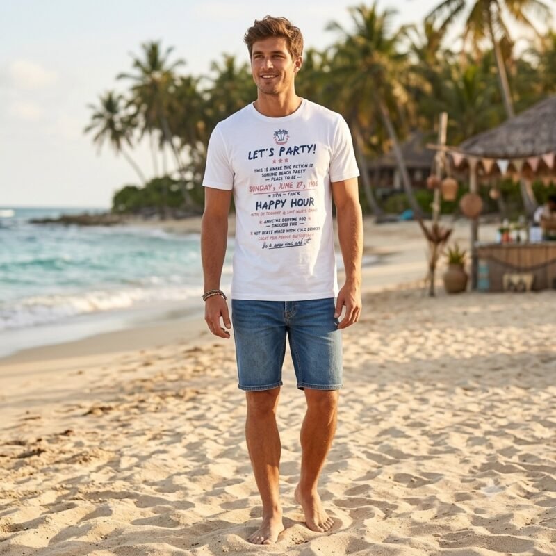 Men's Short Sleeve T-Shirt — Style 7