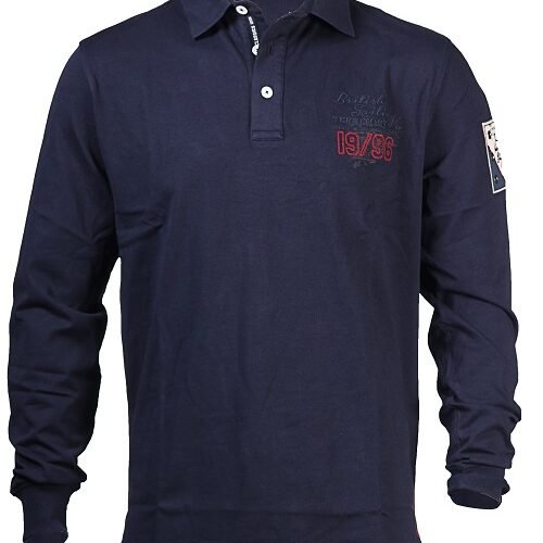 Men's Long Sleeve Rugby Polo Shirt