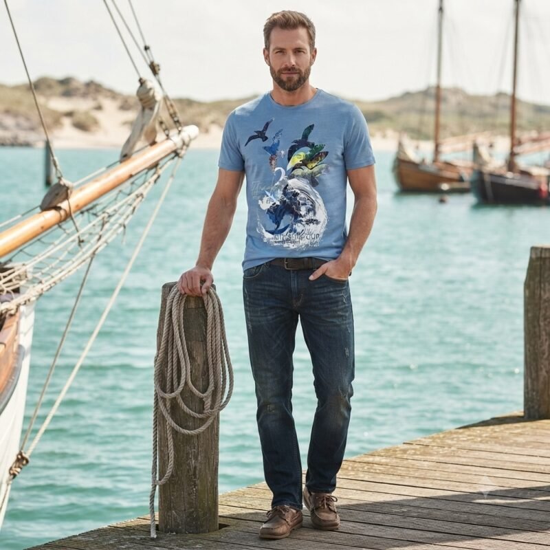 Men's Short Sleeve T-Shirt (Crew Neck) — Style NECK-181168