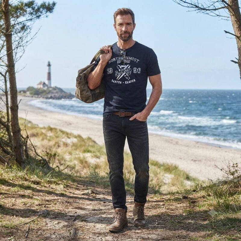 Men's Short Sleeve T-Shirt (Crew Neck) — Style NECK-181172