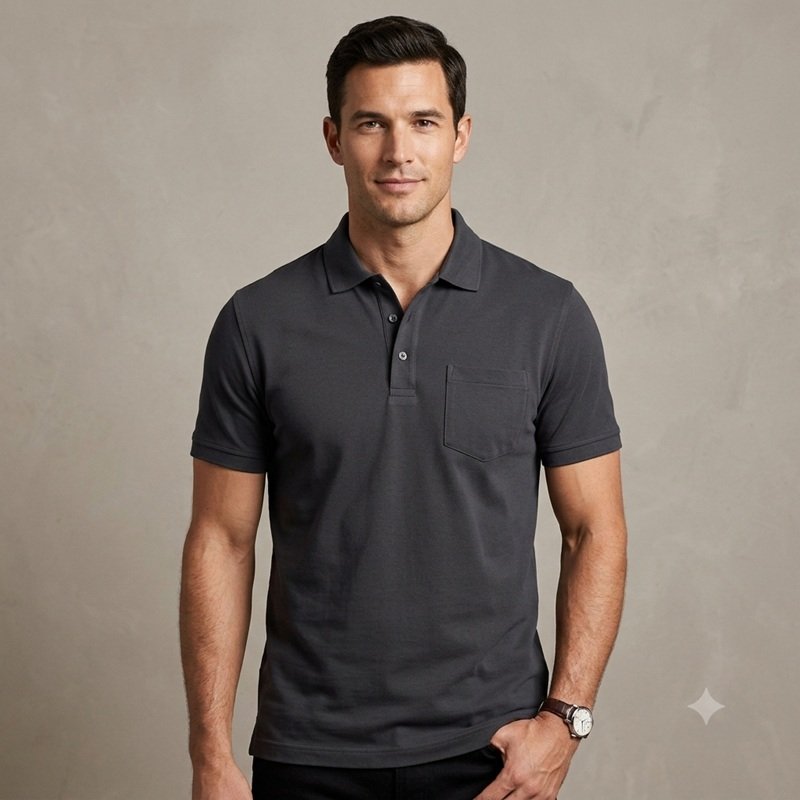 Mens short sleeve polo shirt — Style 191516