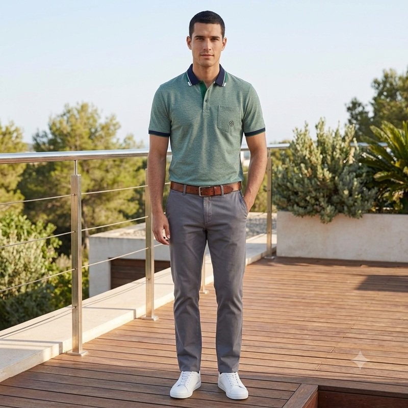 Mens short sleeve polo shirt — Style 191557