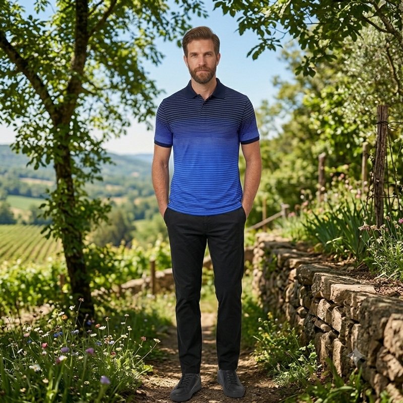 Mens short sleeve polo shirt — Style 191518