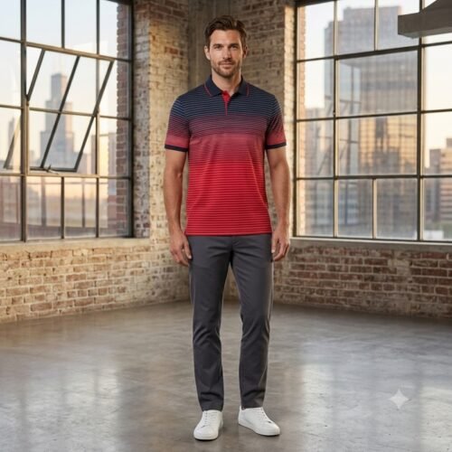 Mens short sleeve polo shirt
