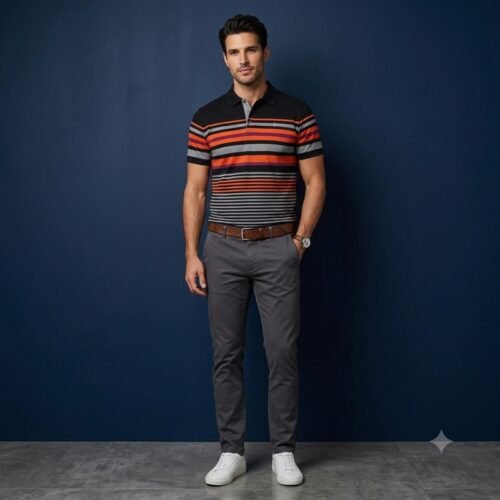 Mens short sleeve polo shirt
