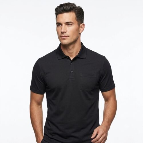 Mens short sleeve polo shirt