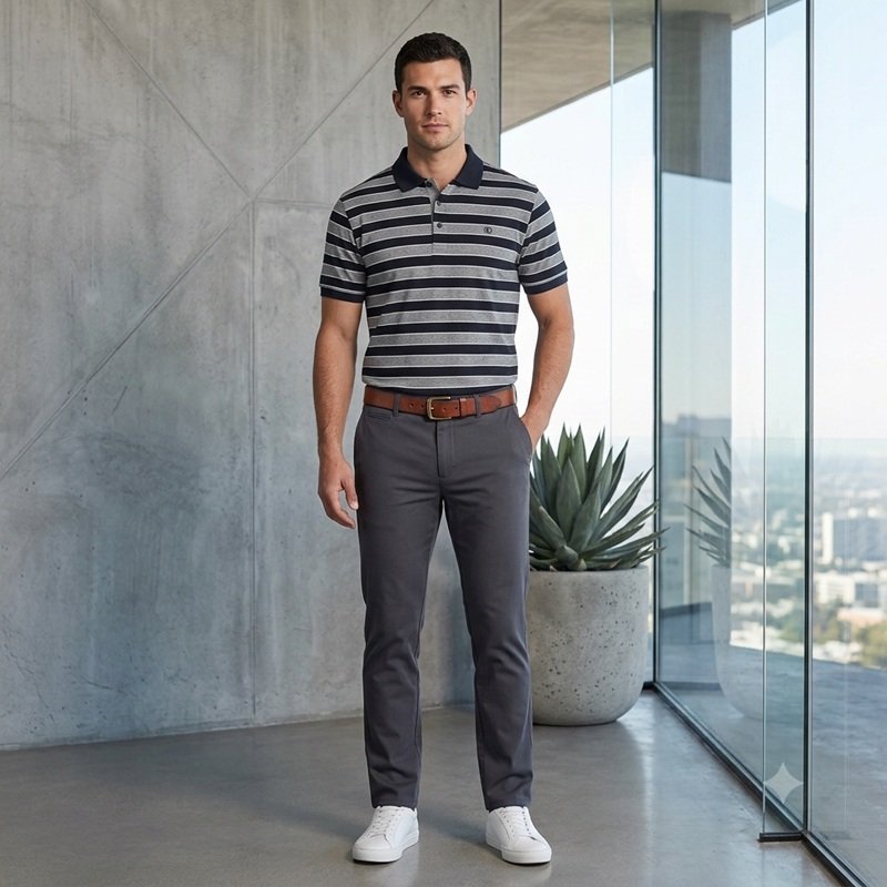 Mens short sleeve polo shirt — Style 201516S
