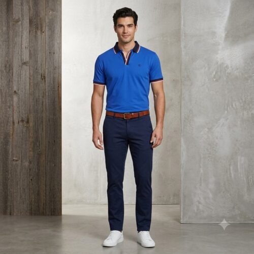 Mens short sleeve polo shirt