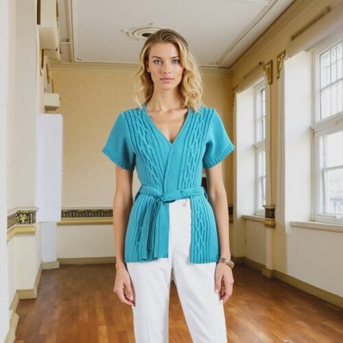 Ladies Cardigan with Belt 2025640