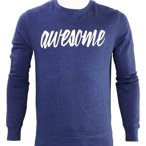 Men's long sleeve Sweat Shirt (Crew Neck)