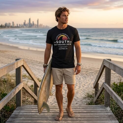 Men's Short Sleeve T-Shirt (Crew Neck) — Style NECK-4710N