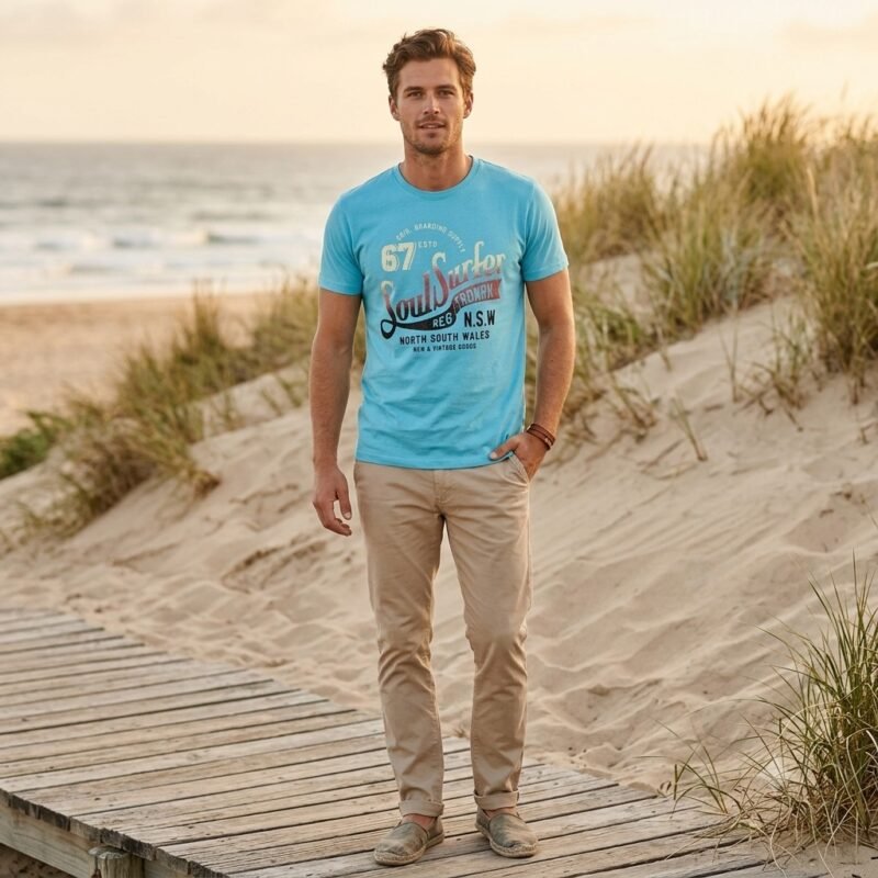 Men's Short Sleeve T-Shirt (Crew Neck) — Style 1529