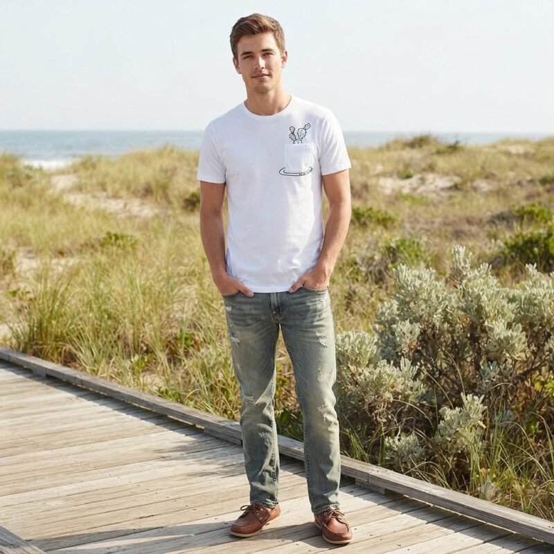 Men's Short Sleeve T-Shirt (Crew Neck) — Style NECK-18