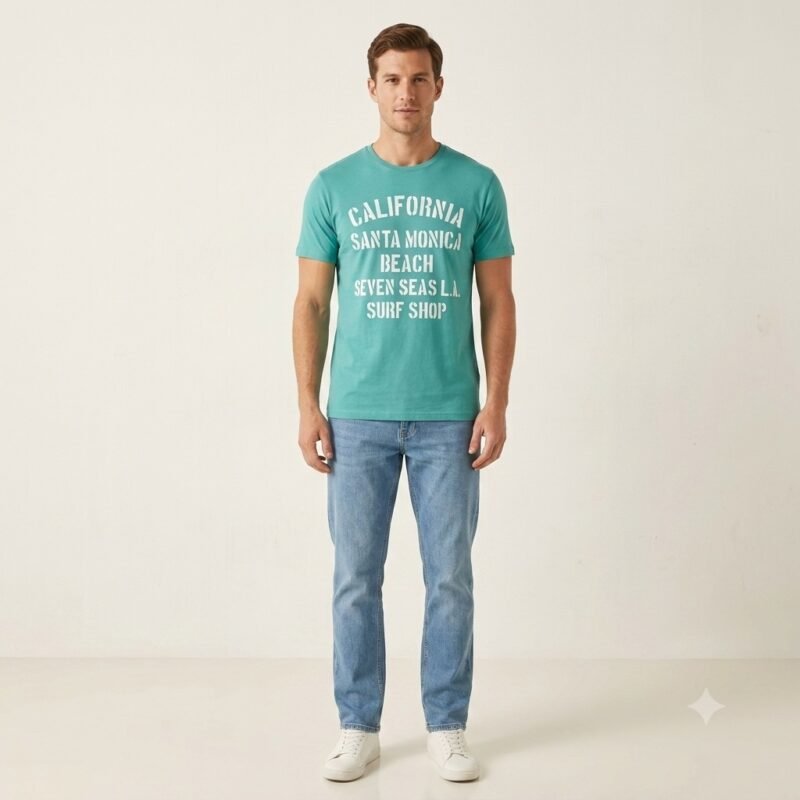 Men's Short Sleeve T-Shirt (Crew Neck) — Style 1380