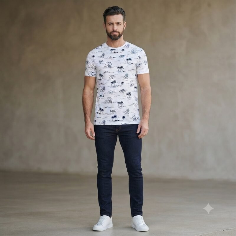Men's Short Sleeve T-Shirt (Crew Neck) — Style NECK-4912