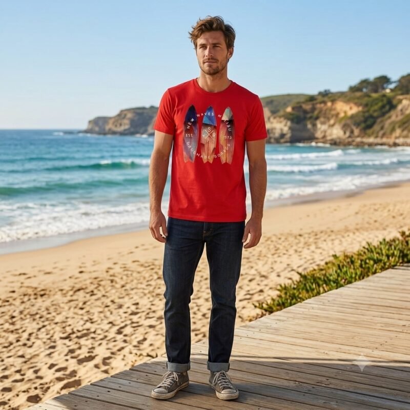 Men's Short Sleeve T-Shirt (Crew Neck) — Style NECK-4924
