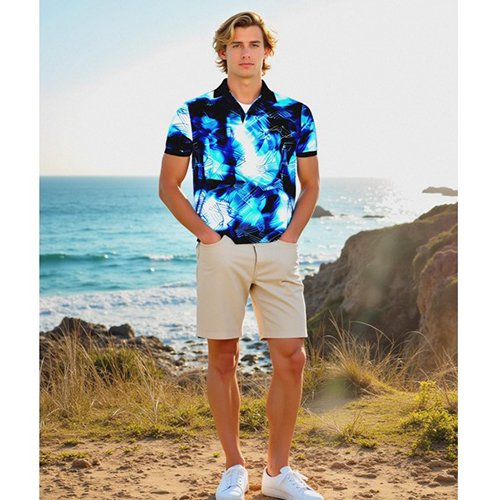 Men's short sleeve polo shirt