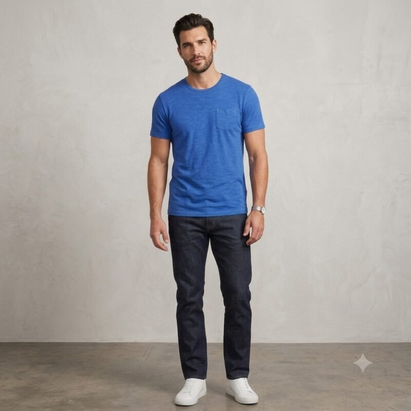 Men's Short Sleeve T-Shirt (Crew Neck) — Style NECK-5110