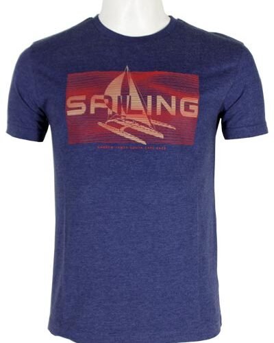 Men's S/Slv.T- shirt with small chest embroidery & rubber print