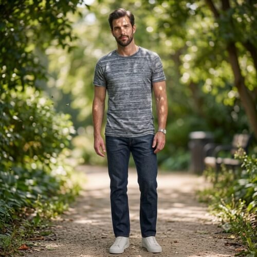Men’s Short Sleeve T-Shirt (Crew Neck) — Men's Bangladesh sourcing