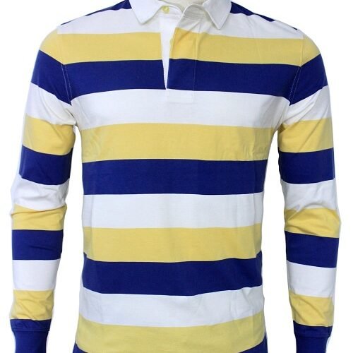 Men's Long Sleeve Rugby Polo Shirt