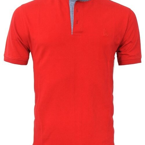 Men's Short Sleeve Stand up Collar T Shirt