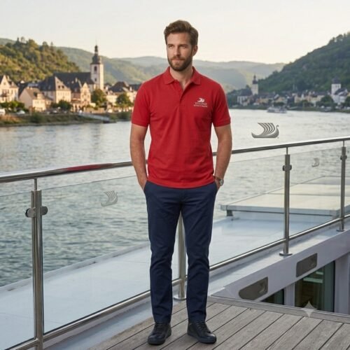 Mens short sleeve polo shirt