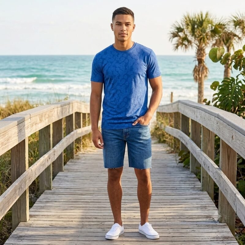 Men's Short Sleeve T-Shirt (Crew Neck) — Style 1753