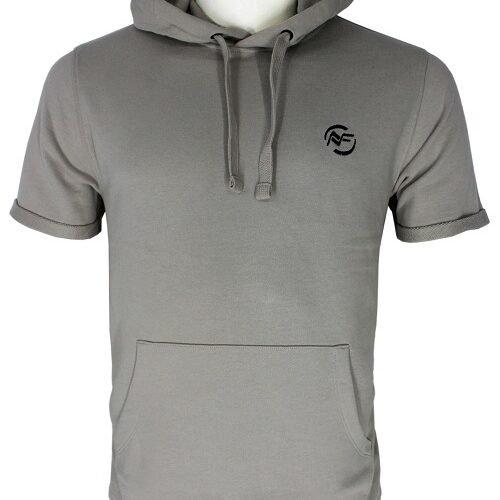 Men's Short Sleeve Hoody with Kangaroo Pocket