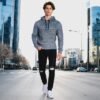 Men's Long Sleeve Hoody with Kangaroo Pocket