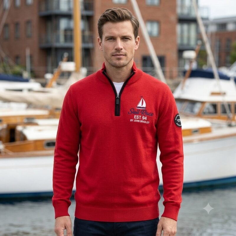 Men's Mock Neck Pulover — Style 1275
