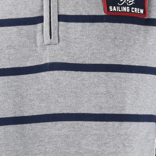 Mens Mock Neck Stripe Pullover 2a 1