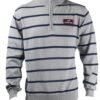 Mens Mock Neck Stripe Pullover 2a