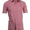 Mens Short Sleeve Kent Collar Shirt