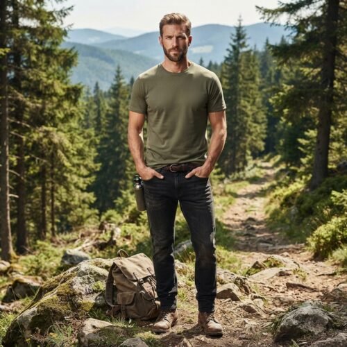 Men’s Short Sleeve Solid T-Shirt (Crew Neck) — Men's Bangladesh sourcing